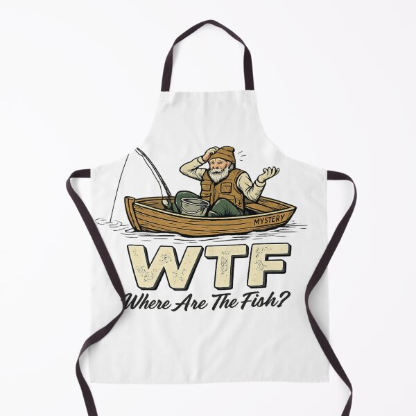 Item preview, WTF- Where Are The Fish? designed and sold by leilalongdogstudio01.
