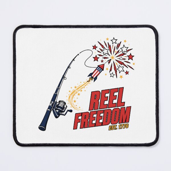 Item preview, Reel Freedom 4th Of July Patriotic Fishing Angler designed and sold by chattsuede.