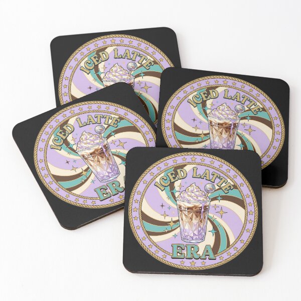 Item preview, Iced Latte Era Glam Coffee Sticker designed and sold by Sketchlegacy.