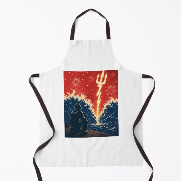 Item preview, Retro Navy Sailor Patriotic Lightning Trident designed and sold by chattsuede.
