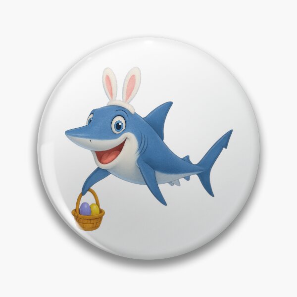 Item preview, Easter Blue Shark designed and sold by Sillytoe.