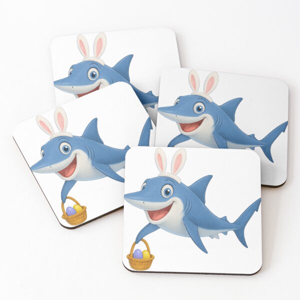 Item preview, Easter Blue Shark designed and sold by Sillytoe.