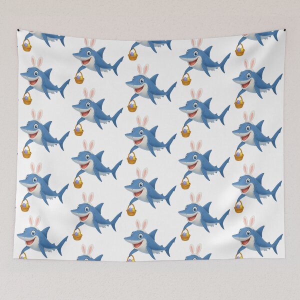 Item preview, Easter Blue Shark designed and sold by Sillytoe.