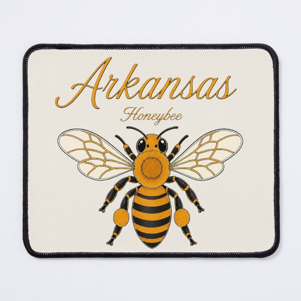 Item preview, Arkansas Honeybee Retro State Insect Poster designed and sold by The-Drip-Studio.