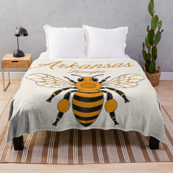 Item preview, Arkansas Honeybee Retro State Insect Poster designed and sold by The-Drip-Studio.