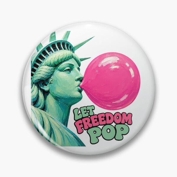 Item preview, Let Freedom Pop Statue Of Liberty Bubblegum Pop Art designed and sold by chattsuede.