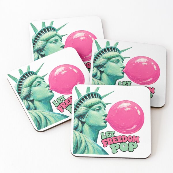 Item preview, Let Freedom Pop Statue Of Liberty Bubblegum Pop Art designed and sold by chattsuede.