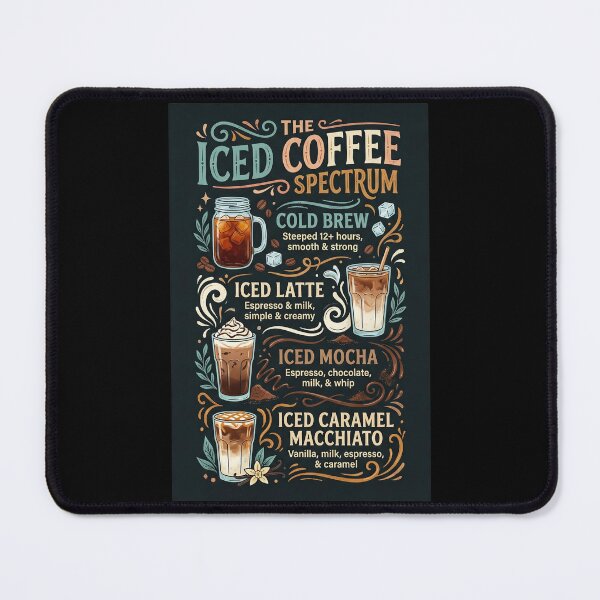 Item preview, The Iced Coffee Spectrum Coffee Poster Design designed and sold by Sketchlegacy.