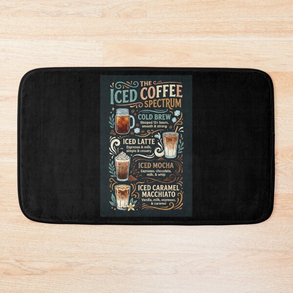 Item preview, The Iced Coffee Spectrum Coffee Poster Design designed and sold by Sketchlegacy.