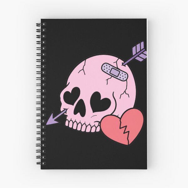 Item preview, Love Hurts Pastel Goth Pink Skull Cupid Arrow designed and sold by bosamji.