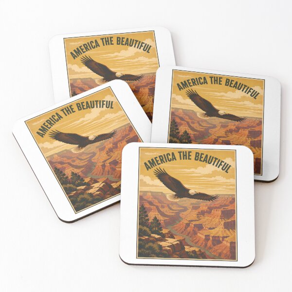 Item preview, Vintage American Eagle Landscape Retro WPA Art designed and sold by chattsuede.