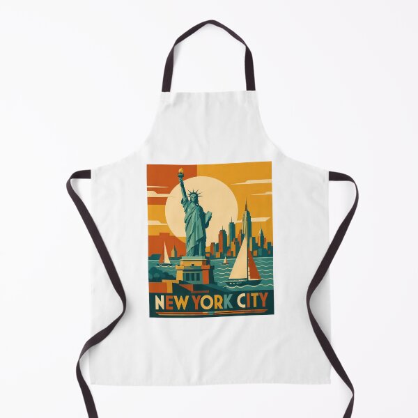 Item preview, Retro New York City Sunset Vintage Travel Decor designed and sold by chattsuede.