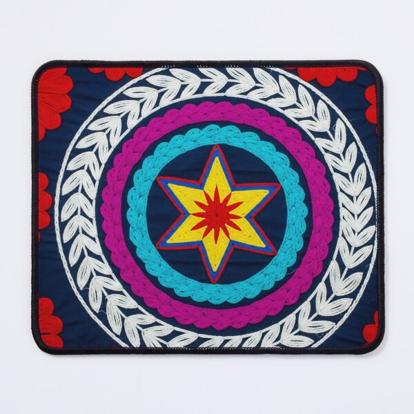 Item preview, Suzani Star Embroidery Medallion designed and sold by PixorStudio.