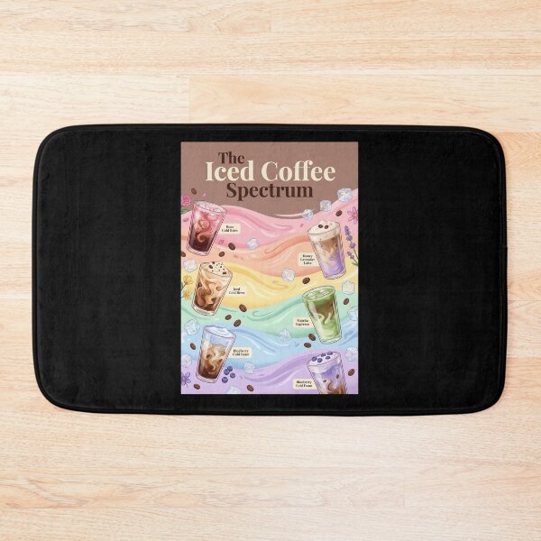 Item preview, Pastel Iced Coffee Drinks Spectrum Poster designed and sold by Sketchlegacy.