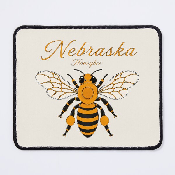 Item preview, Nebraska Honeybee State Insect Poster designed and sold by The-Drip-Studio.