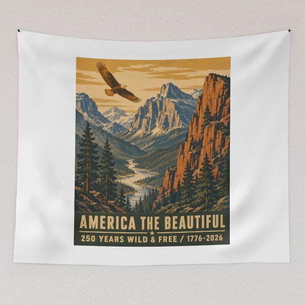 Item preview, America The Beautiful 250 Years Vintage National Park designed and sold by chattsuede.
