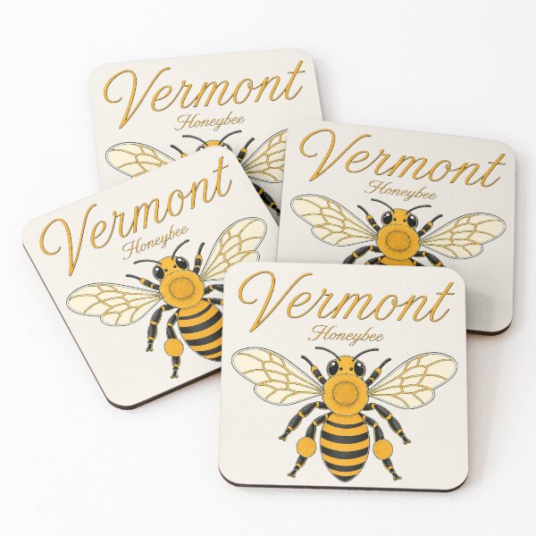 Item preview, Vermont Honeybee Vintage Nature Illustration designed and sold by The-Drip-Studio.