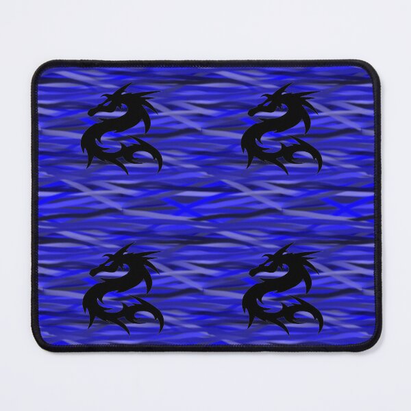Item preview, Pattern - Blue Threads with Water Dragon designed and sold by ZepoPublishing.