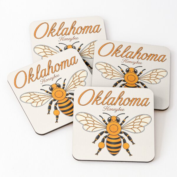 Item preview, Oklahoma Honeybee State Insect Poster designed and sold by The-Drip-Studio.
