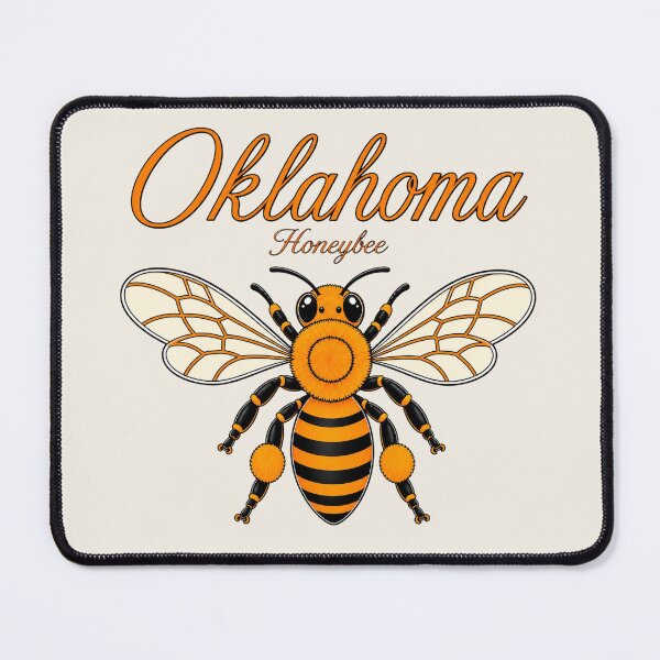 Item preview, Oklahoma Honeybee State Insect Poster designed and sold by The-Drip-Studio.
