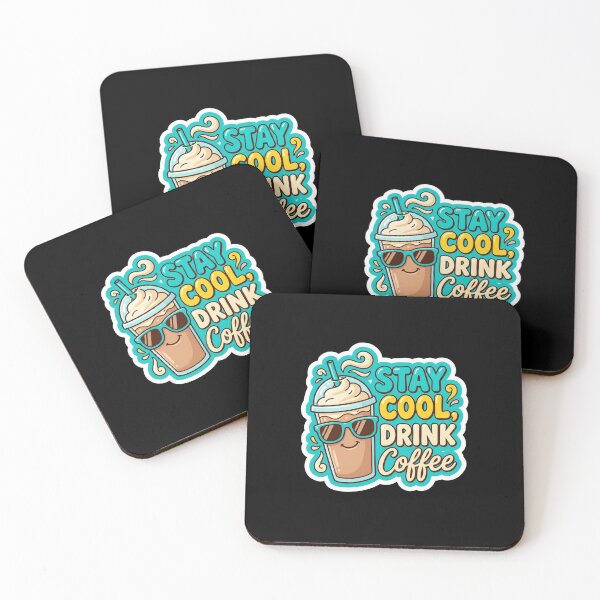 Item preview, Stay Cool Drink Coffee Cute Iced Coffee designed and sold by Sketchlegacy.