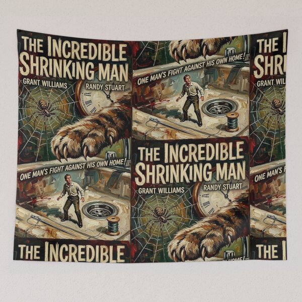 Item preview, A World Out of Scale – The Incredible Shrinking Man Fine Art Print designed and sold by Art's Diner.