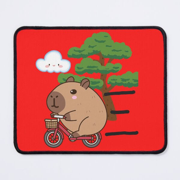 Item preview, The capybara is riding a bicycle. designed and sold by BGLucky.