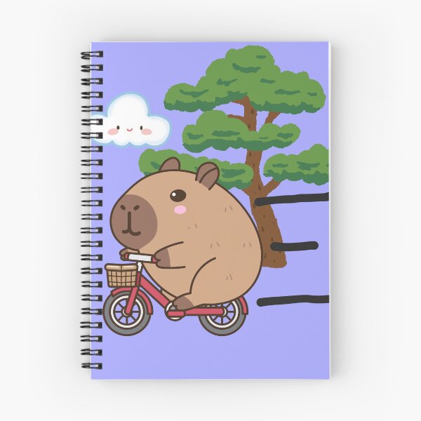 Aperçu de l'œuvre Le capybara fait du vélo. créée et vendue par BGLucky.