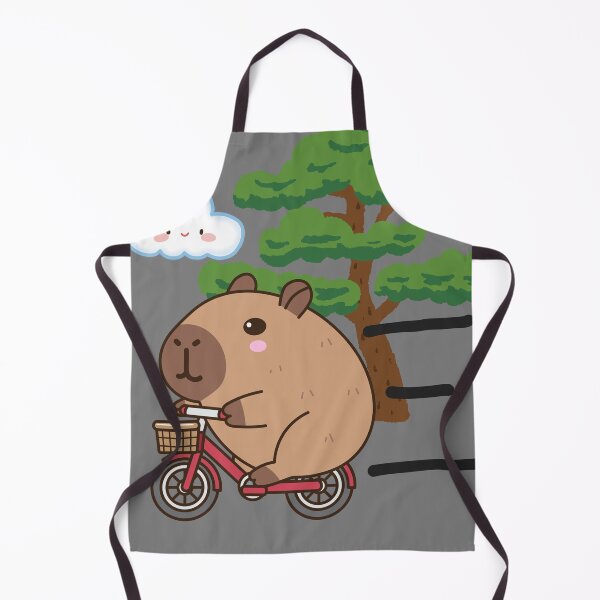 Item preview, The capybara is riding a bicycle. designed and sold by BGLucky.