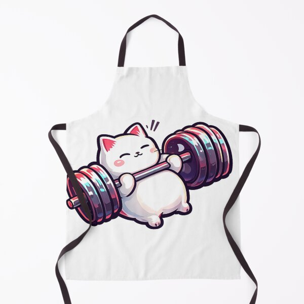 Item preview, Cute Cat Weightlifting Gym Kitten Barbell designed and sold by Digistore1221.