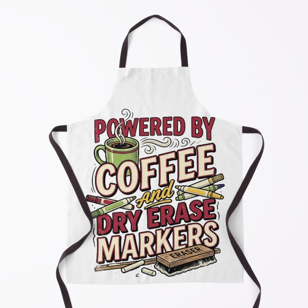 Item preview, Powered By Coffee And Dry Erase Markers designed and sold by PlushFutura.