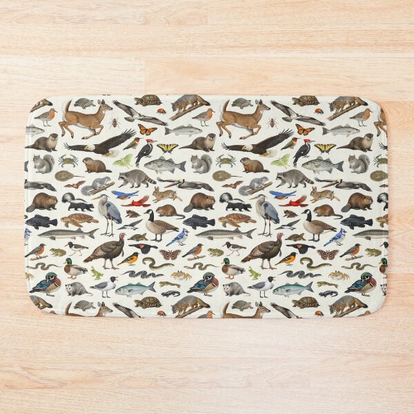 Item preview, Animals of Delaware Retro Style Identification Chart designed and sold by kakarikihill.