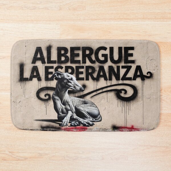 Item preview, GALOGO - Street Variations - Galgo Stencil_Nr58 Albergue la Esperanza designed and sold by GALOGO – Art for Sighthounds & Animal Welfare.