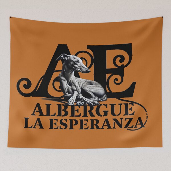 Item preview, GALOGO - Street Variations - Galgo Stencil_Nr58 Albergue la Esperanza designed and sold by GALOGO – Art for Sighthounds & Animal Welfare.