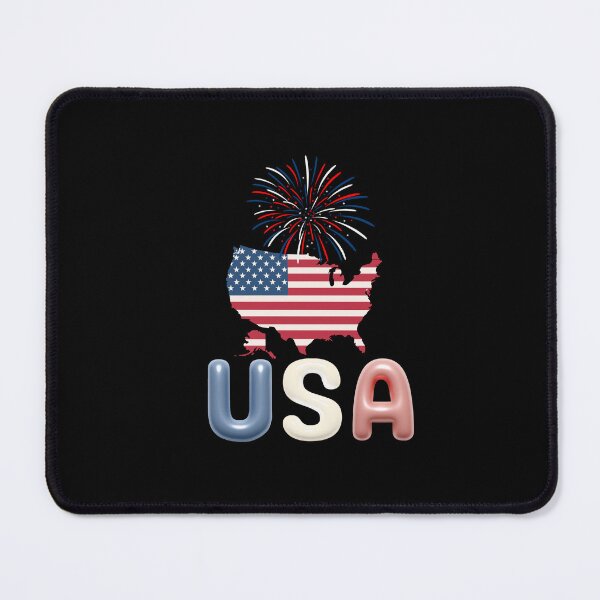 Item preview, American Flag USA Map Fireworks Patriotic Fourth of July Graphic designed and sold by Art_IN_Design Pack.