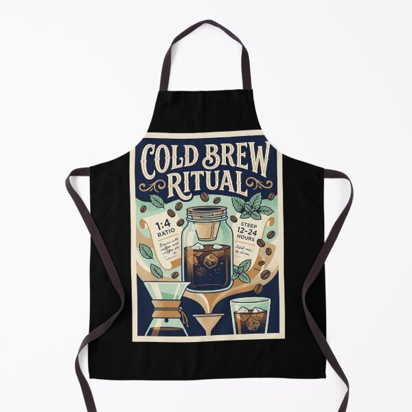 Item preview, Cold Brew Ritual Vintage Coffee Poster designed and sold by Sketchlegacy.
