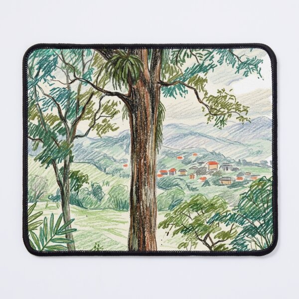 Item preview, Rural landscape: tree and village designed and sold by CristianCEB.