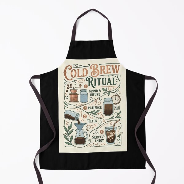 Item preview, Cold Brew Guide Vintage Coffee Brewing Poster designed and sold by Sketchlegacy.