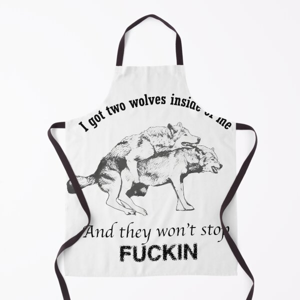 Item preview, Two Wolves Inside Won't Stop Graphic designed and sold by msolgray.