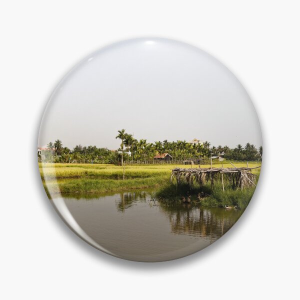 Item preview, Peaceful rural landscape between rice paddies and river designed and sold by franck380.