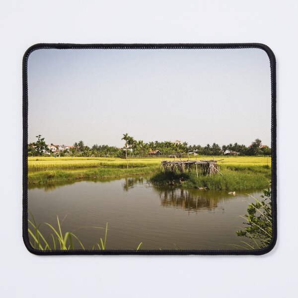 Item preview, Peaceful rural landscape between rice paddies and river designed and sold by franck380.