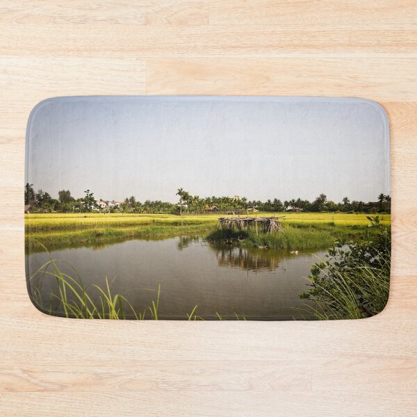 Item preview, Peaceful rural landscape between rice paddies and river designed and sold by franck380.