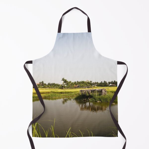 Item preview, Peaceful rural landscape between rice paddies and river designed and sold by franck380.