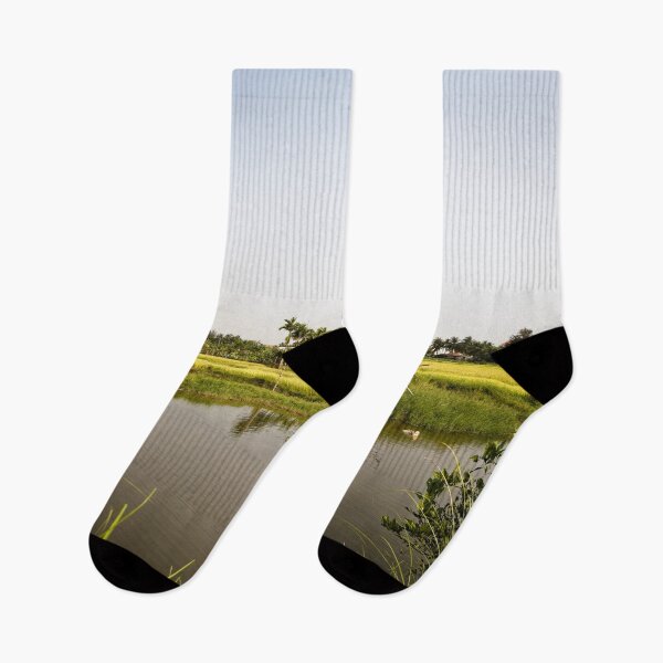 Item preview, Peaceful rural landscape between rice paddies and river designed and sold by franck380.