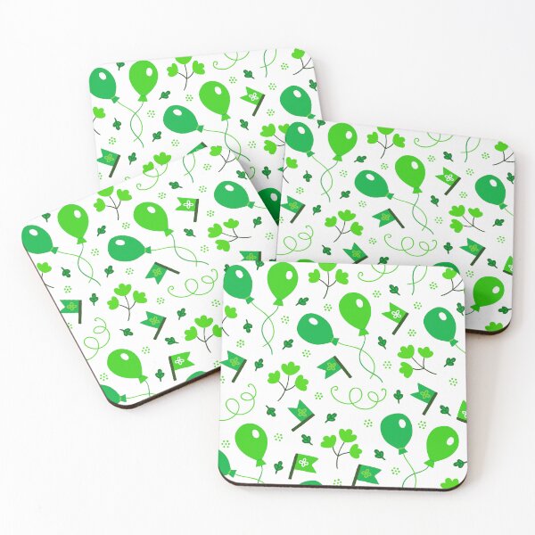 Item preview, St. Patrick's Day "Lucky" Irish Green Balloons Pattern designed and sold by DEC02.