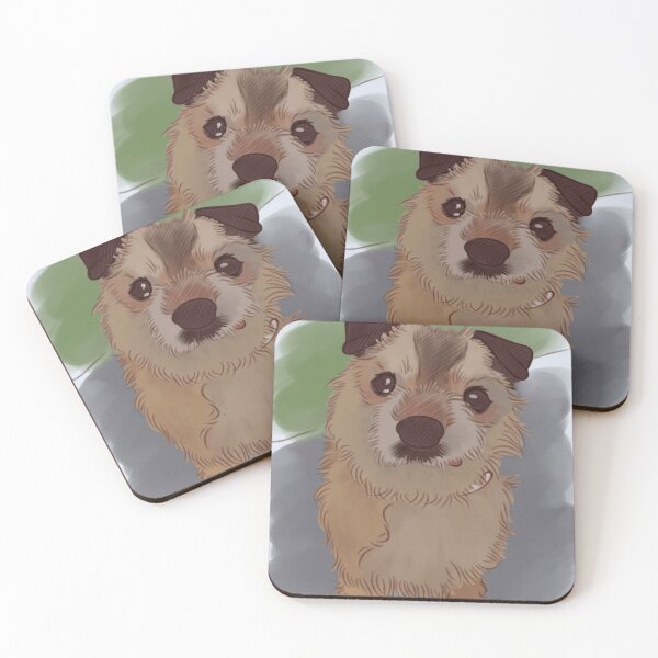 Item preview, Cute Scruffy Terrier Dog Sketch Gritty Painted Pet Art designed and sold by Hector-Studio.