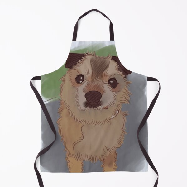 Item preview, Cute Scruffy Terrier Dog Sketch Gritty Painted Pet Art designed and sold by Hector-Studio.