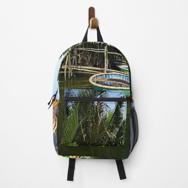 Item preview, Small traditional boats under tropical palm trees designed and sold by franck380.