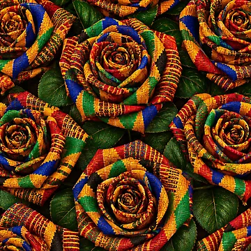 Artwork thumbnail, Kente Roses by laExpose