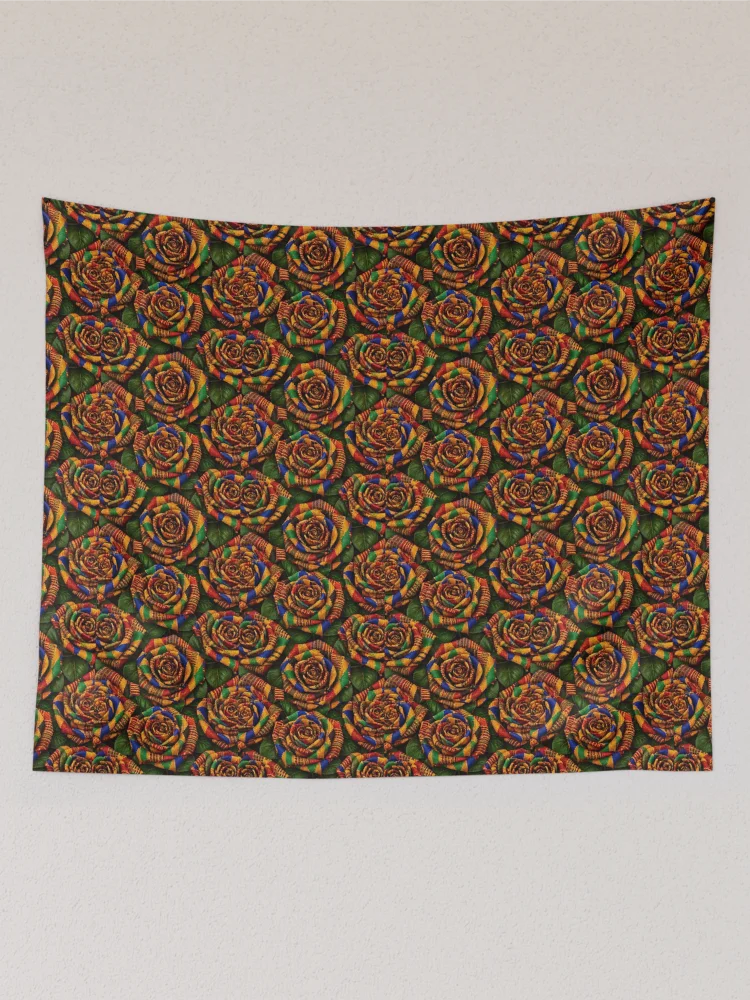 Thumbnail 2 of 3, Tapestry, Kente Roses designed and sold by laExpose.